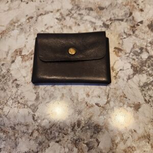 Black Leather Key & Card Holder